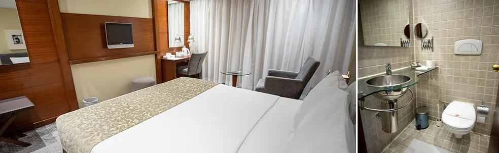 Cabin aboard the Kahila Nile Cruise Nile cruise